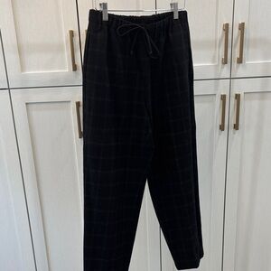 Babaton Black Checkered Joggers